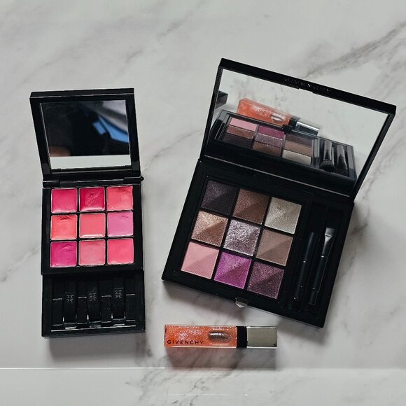 Givenchy - Le 9 de Givenchy LE 9.03 EyeShadows Palette & EUPHORIC PINK Lip Cheek - Picture 3 of 6